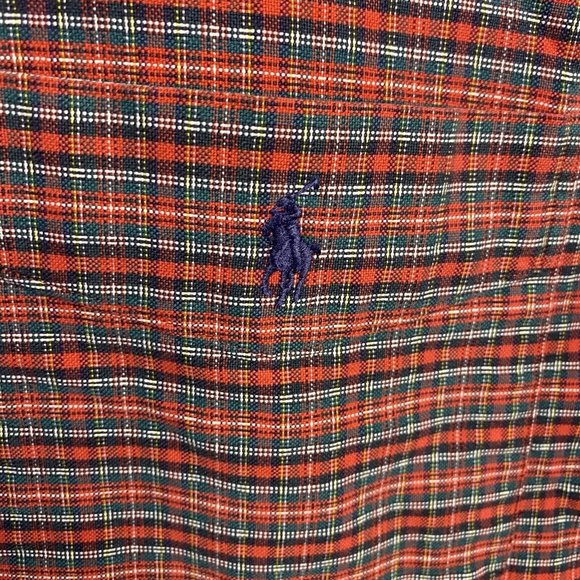 Ralph Lauren Lowell Sport Men’s XL Short Sleeve Red Plaid Button Down Shirt - Picture 4 of 7